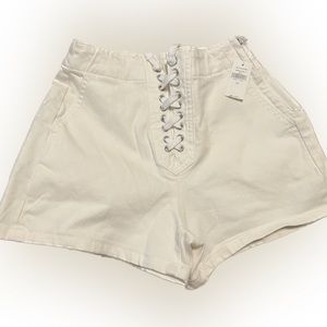 Gap4Good White Lace Ip Denim Shorts With Side Zipper. NWT SZ 25- $30 OBO